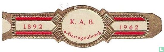 K. A. B. 's-Hertogenbosch - 1892 - 1962 - Image 1