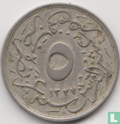 Ägypten 5/10 Qirsh  AH1327-2 (1910) - Bild 1
