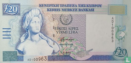 Cyprus 20 Pounds - Afbeelding 1