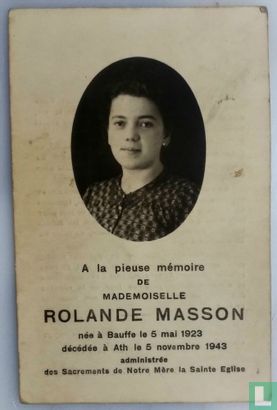 Rolande Masson 1923-1943 - Image 1