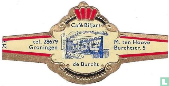 Café Biljart de Burcht - tel. 28679 Groningen - M. ten Hoove Burchtstr. 5 - Image 1