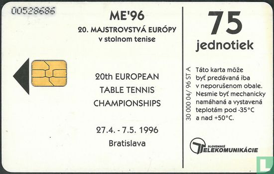 20e Europese kampioenschappen tafeltennis - Bild 2