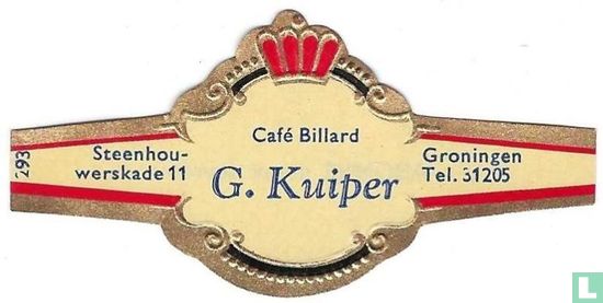 Café Billard G. Kuiper - Steenhouwerskade 11 - Groningen Tel. 31205 - Afbeelding 1