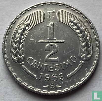 Chili ½ centesimo 1963 - Image 1