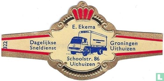 E. Ekema Schoolstr. 86 Uithuizen - Dagelijkse Sneldienst - Groningen Uithuizen - Afbeelding 1