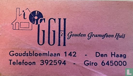 ‘T GGH gouden grammofoon huis