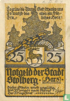 Stolberg, Stadt - 25 Pfennig ND (1921) - Afbeelding 1