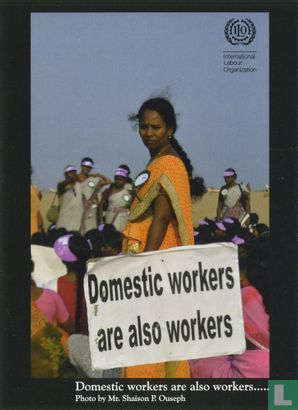 ILO International Labour Organization 'Domestic workers are also workers...' - Afbeelding 1