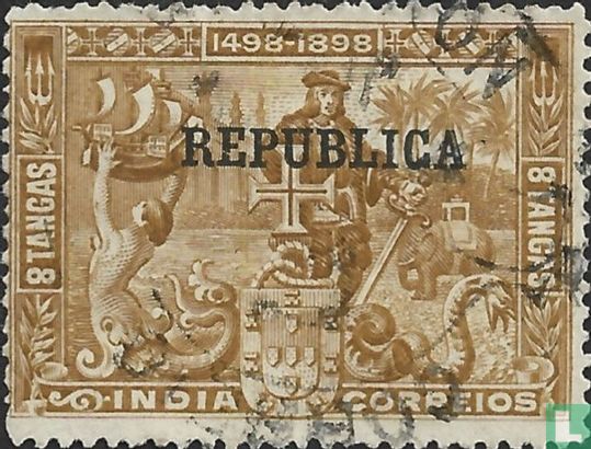 Vasco da Gama, mit Aufdruck "REPUBLICA"