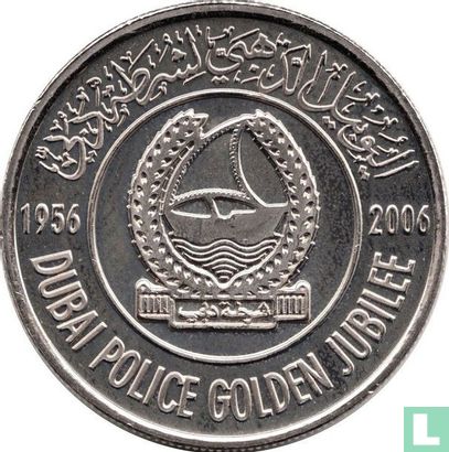 United Arab Emirates 1 dirham 2006 "50 years Dubai Police" - Image 1
