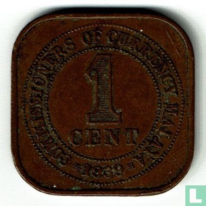 Malaya 1 cent 1939 - Afbeelding 1