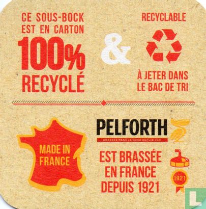 Pelforth sous-bock 100% recyclé - Image 2