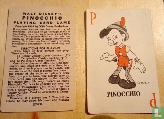 Pinocchio Playing Card Game - Image 2