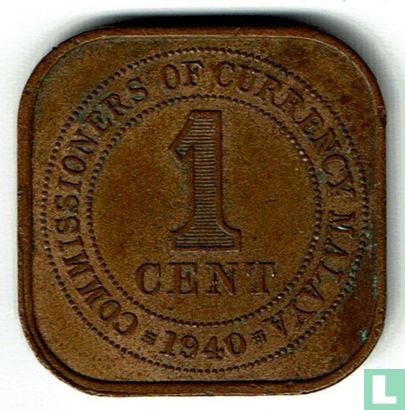 Malaya 1 cent 1940 - Afbeelding 1