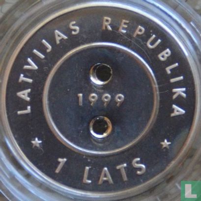 Latvia 1 lats 1999 (PROOF) "Millennium" - Image 1