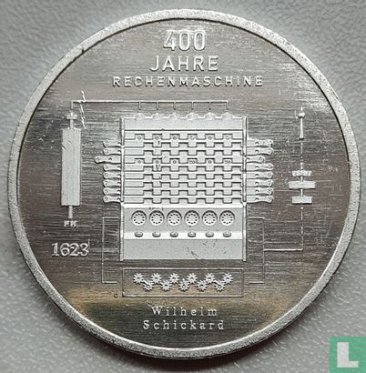 Deutschland 20 Euro 2023 "400 years Calculating machine of Wilhelm Schickard" - Bild 2