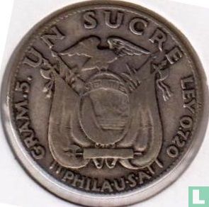 Ecuador 1 sucre 1930 - Image 2