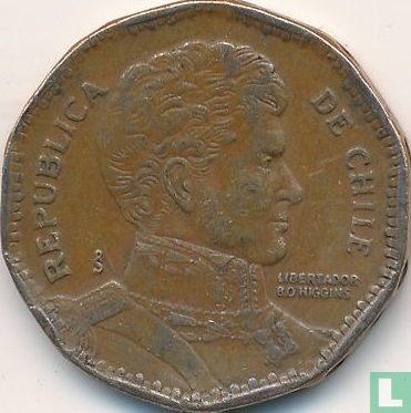 Chili 50 pesos 1987 - Afbeelding 2