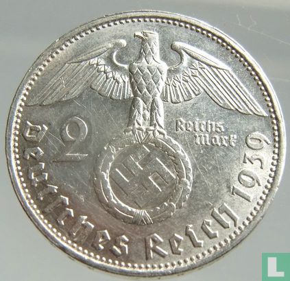 Duitse Rijk 2 reichsmark 1939 (G) - Afbeelding 1
