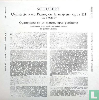 La Truite, Quintette En La Majeur, Op.114 / Quartettsatz En Ut Mineur - Image 2
