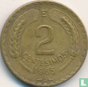 Chili 2 centesimos 1965 - Afbeelding 1