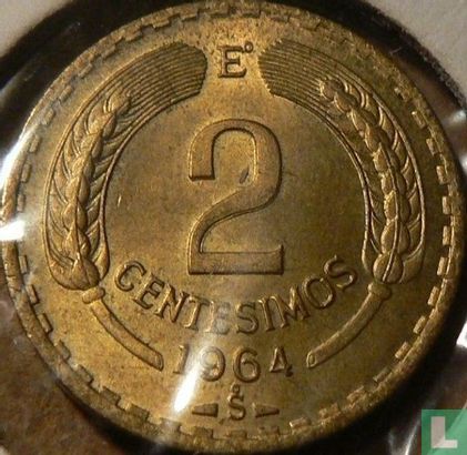 Chili 2 centesimos 1964 - Afbeelding 1