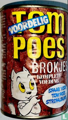 Blik kattenvoer Tom Poes Spaar voor Tom Poes stripalbum  - Image 1