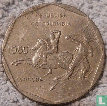 Colombia 10 pesos 1989 (type 1) - Image 1