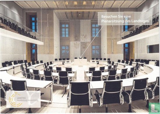 Der Plenarsaal des Landtages Mecklenburg-Vorpommern - Bild 1