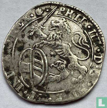 Brabant 1 schelling 1623 (hand) - Afbeelding 2