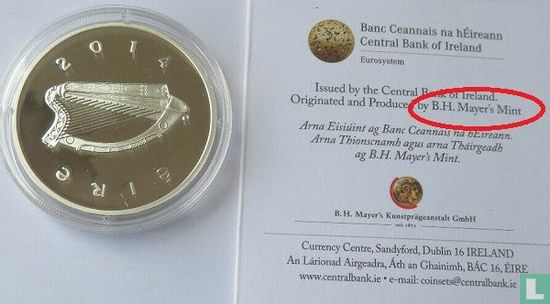 Ierland 10 euro 2014 (PROOF) "130th anniversary of the birth of the tenor John McCormack" - Afbeelding 3