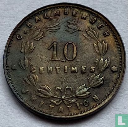 Frankrijk 10 centimes ND (1887-1914) Nürnberg - Image 2