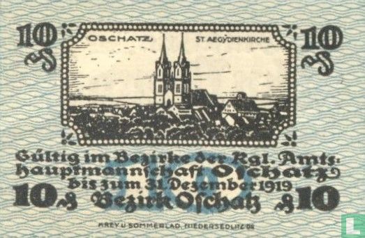 Oschatz, Bezirksverband - 10 Pfennig 1917 - Afbeelding 2