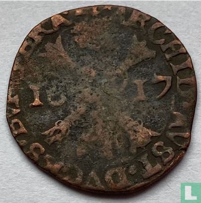 Brabant ½ liard 1617 (ster) "gigot" - Afbeelding 1