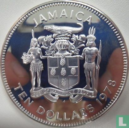 Jamaica 10 dollars 1978 (PROOF) "Jamaican unity" - Image 1