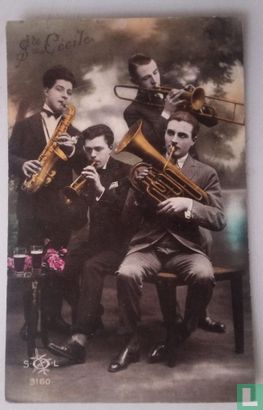 Ste-Cécile.orchestre de jazz. - Image 1