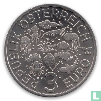 Autriche 3 euro 2023 "Deep sea anglerfish" - Image 2