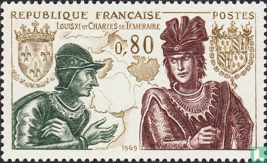 Lodewijk XI en Karel de Stoute
