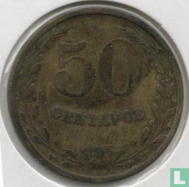 Colombie 50 centavos 1928 (monnaie de léproserie) - Image 2