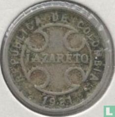 Colombia 2 centavos 1921 (leprosarium coinage) - Image 1