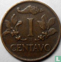 Colombie 1 centavo 1943 (avec B) - Image 2