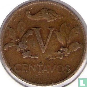 Colombie 5 centavos 1944 (sans marque d'atelier) - Image 2