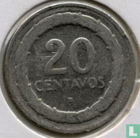 Colombie 20 centavos 1946 (avec B) - Image 2