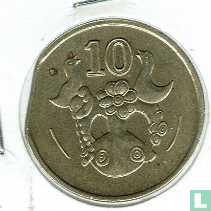 Zypern 10 Cent 1992 (Prägefehler) - Bild 2