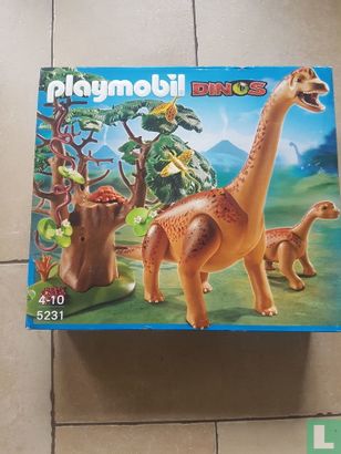 5231 playmobil branchiosaurus met jong - Afbeelding 1