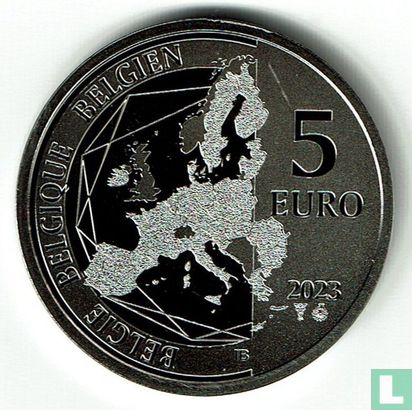 Belgium 5 euro 2023 (colourless) "85 years Spirou & Fantasio" - Image 1