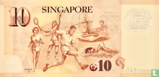 Singapore 10 Dollar - Afbeelding 2