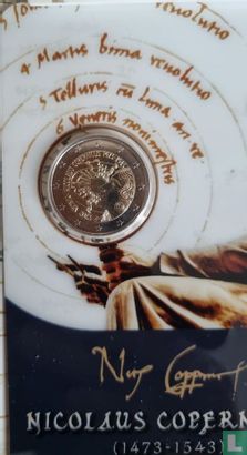 Malta 2 euro 2023 (folder) "550th anniversary Birth of Nicolaus Copernicus" - Afbeelding 2