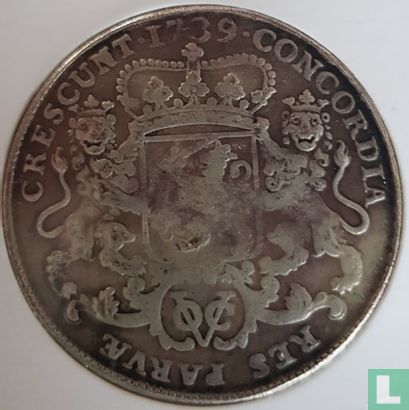 VOC 1 ducaton 1739 (Hollande - tranche câblée) - Image 1
