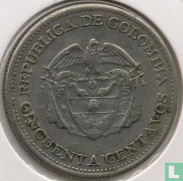 Colombie 50 centavos 1960 "150th anniversary Proclamation of Independence of Colombia" - Image 2